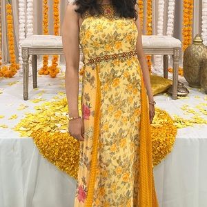 Yellow Arpan Vohra Anarkali - size XS/Small